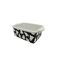 Black & White Ghosts Mini Loaf Pan by Makery™