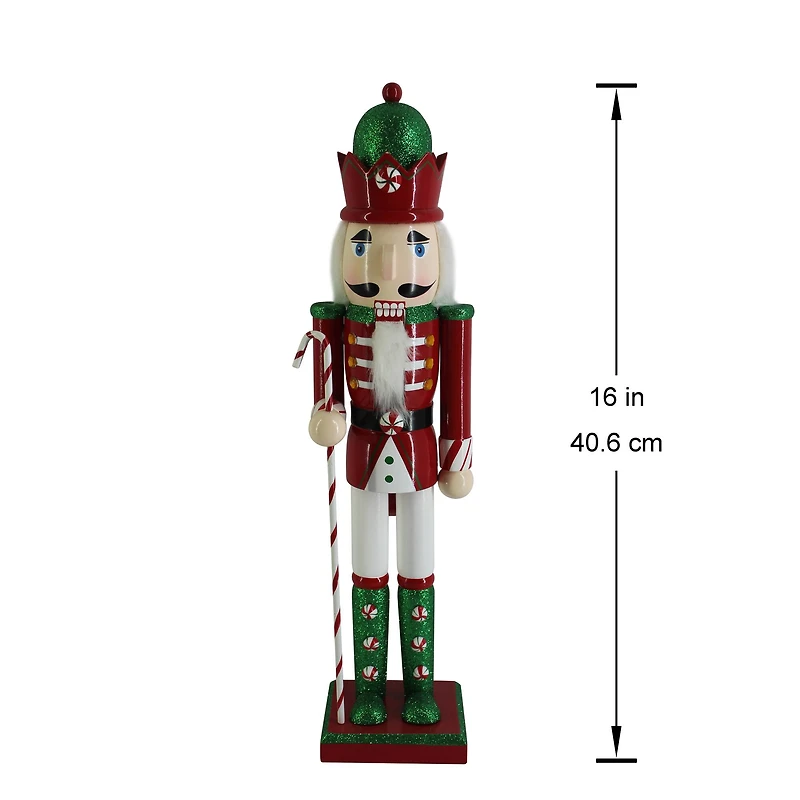 16" Red & White Candy Cane Nutcracker by Ashland®