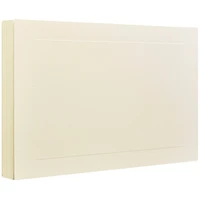 JAM Paper 5" x 7" Ivory Panel Blank Flat Note Cards