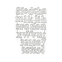 Alphabet & Number Cutting Die by Recollections™