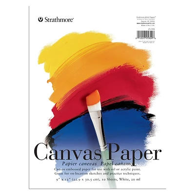 Strathmore® 200 Series Canvas Paper Pad, 9" x 12"