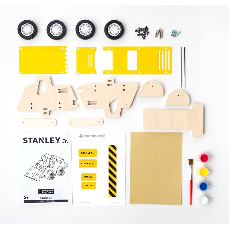 Red Toolbox Stanley Jr Build Your Own Front Loader Kit