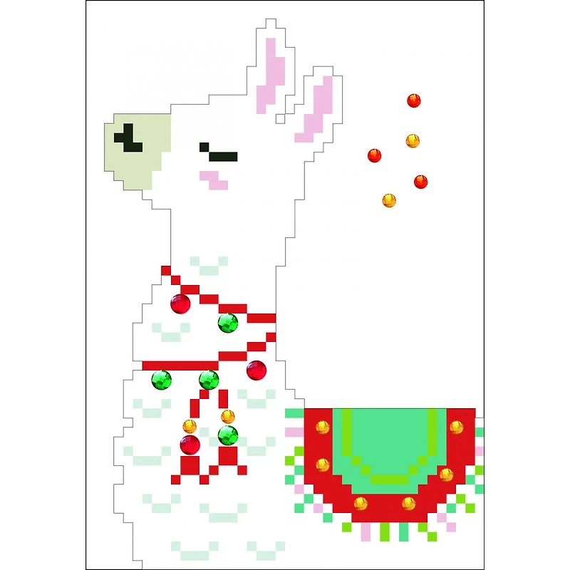 Diamond Dotz® Merry Christmas Llama Diamond Painting Kit