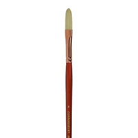 Connoisseur® White Hog Bristle Long Handle Long Filbert Brush