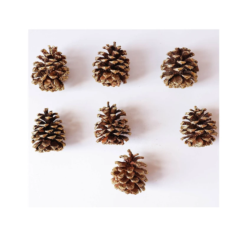 Gold Glitter Pinecones by Ashland®