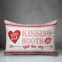 Kissing Booth This Way Throw Pillow