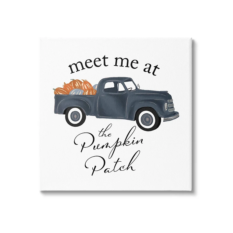 Stupell Industries Meet Me At Pumpkin Patch Truck Canvas Wall Art