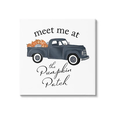 Stupell Industries Meet Me At Pumpkin Patch Truck Canvas Wall Art