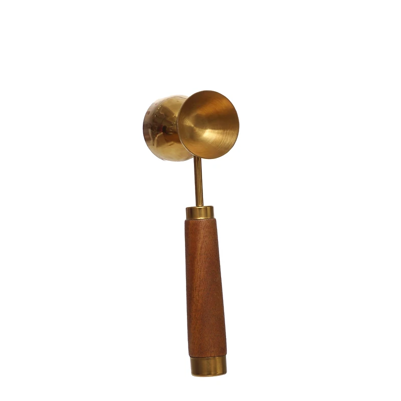 9.5" Gold Metal Jigger with Wood Handle by Ashland®