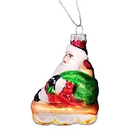 Wizardi 12" Santa Claus Christmas Glass Ornament