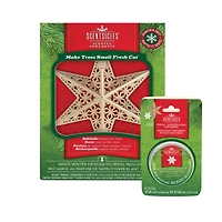 Scentsicles Gold White Winter Fir Metal Star Ornament with Refill