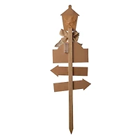 Glitzhome® 3.5ft. LED Christmas Yard Stake with Timer