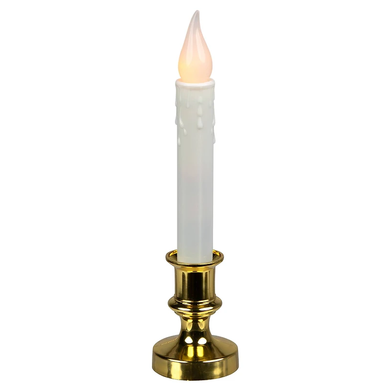 LED Flickering Window Candles with Timer - 8.5" - Set of 8