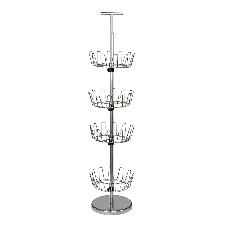 Household Essentials 4-Tier Revolving Shoe Tree