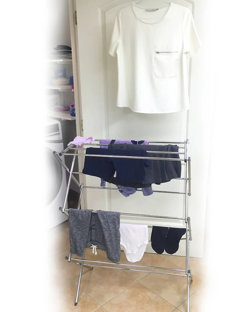 Laundry 360 Gray Foldable Clothes Drying Rack