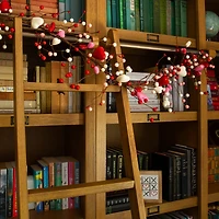 6ft. Artificial Valentine's Day Heart & Berry Twig Garland