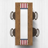 72" Stars & Stripes Poly Twill Runner