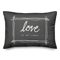 Love At All Times 20" x 14" Throw Pillow