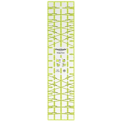 OmniAngle™ by Omnigrid® 4" x 18" Non-Slip Wedge Quilting Ruler