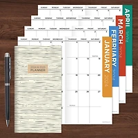 2024-2025 Sketchy Lines Monthly Pocket Planner