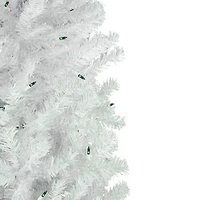6.5ft. Pre-Lit Woodbury White Pine Artificial Christmas Tree, Green Lights