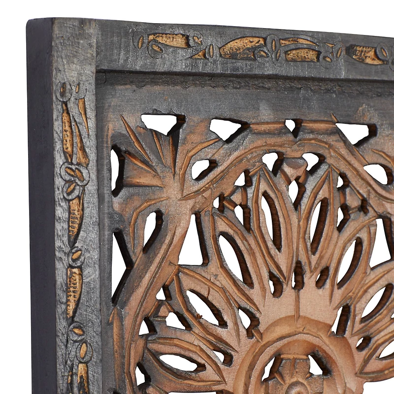 36" Brown Traditional Wall Décor Set