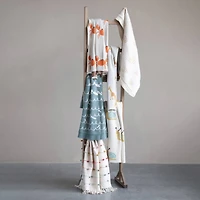 Hello Honey® Cream Cotton Knit Baby Blanket with Rainbows