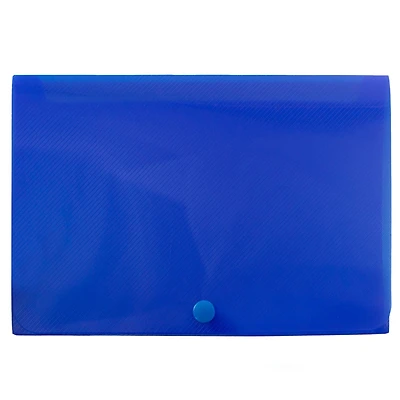 JAM Paper Blue Plastic Index Card Case