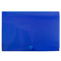 JAM Paper Blue Plastic Index Card Case