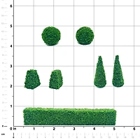 JTT Scenery Products Mini Boxwood Plants