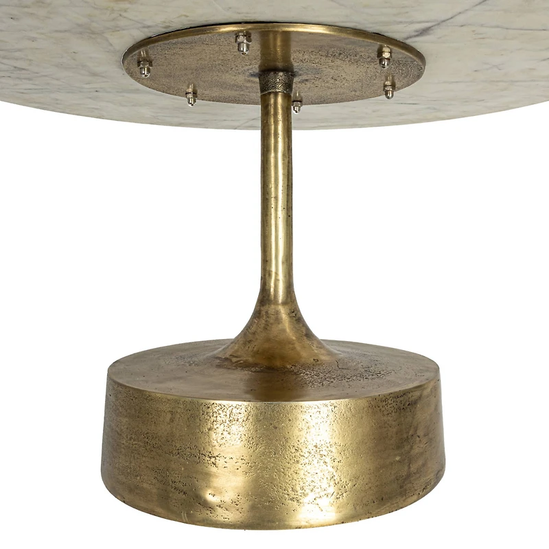 Hello Honey® Gold Luxe Aluminum and Marble Coffee Table