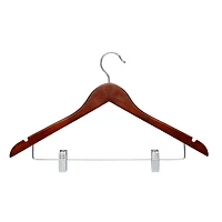 Honey Can Do Cherry Wood Suit Hangers, 12ct.