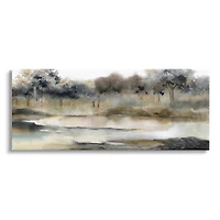 Stupell Industries Trees By Lakeside Landscape Canvas Wall Art