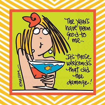 JAM Paper Did the Damage Cocktail Napkins, 40ct.