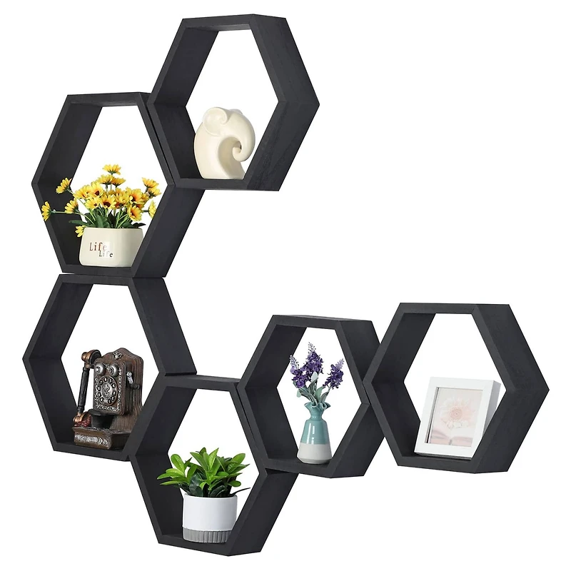 NEX™ Hexagon Floating Shelf Set