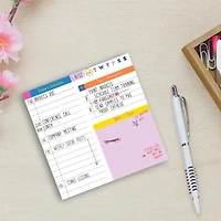 TF Publishing Undated Rainbow Daily Note Block for Productivity & Lists Desktop