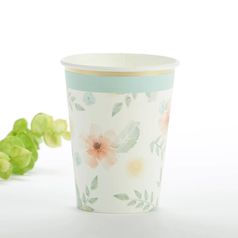 Kate Aspen® Geometric Floral Paper Cups, 32ct.