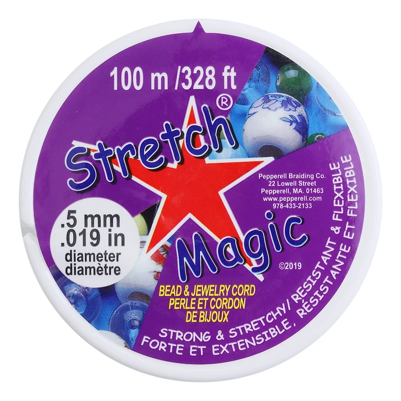 Stretch Magic® 0.5mm Clear Bead & Jewelry Cord, 100m