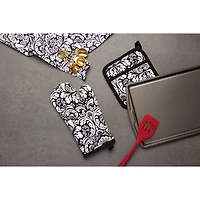 DII® Damask Oven Mitt & Potholder Set
