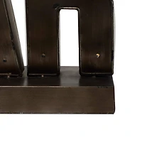 The Novogratz 16'' Brown Tin Industrial BAR Sign