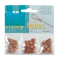 The Beadsmith® Assorted Copper-Plated Crimp Tubes