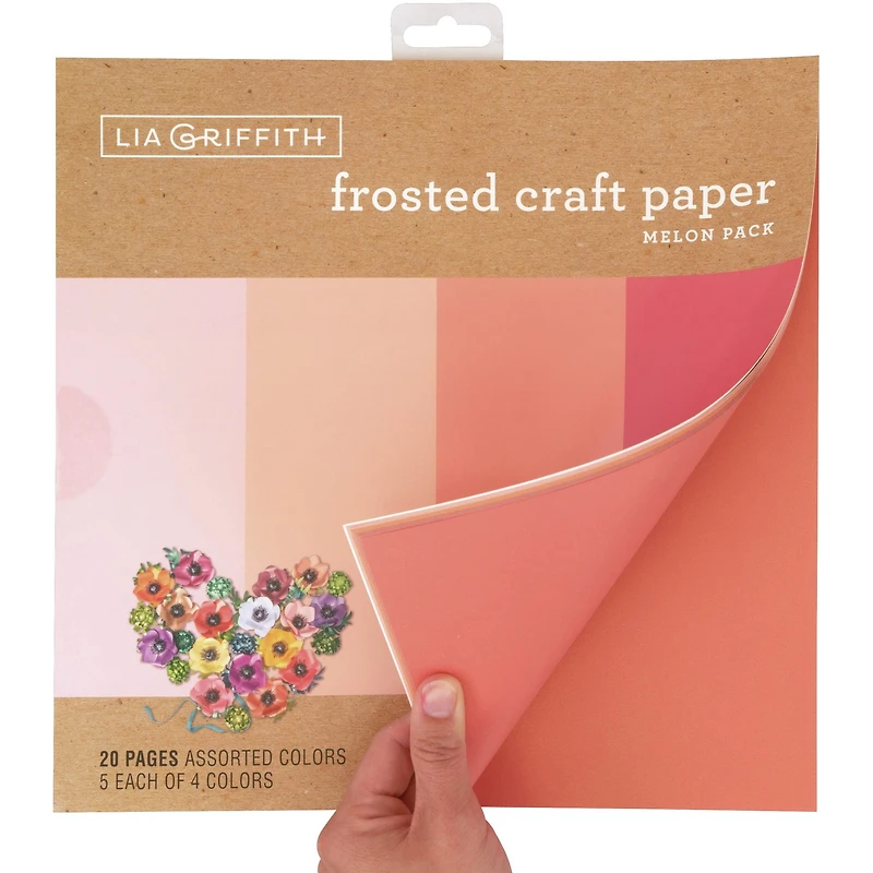 Frosted Craft Tissue Paper 12" x 12" 20 ct. Melon-Pinks