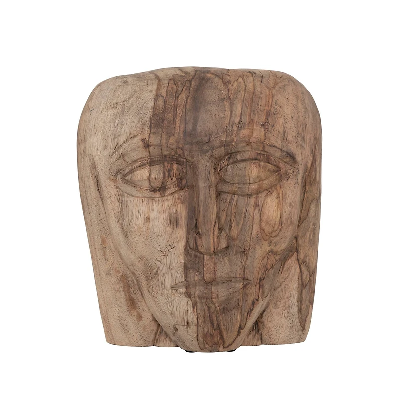 Hello Honey® 10" Hand-Carved Mango Wood Face