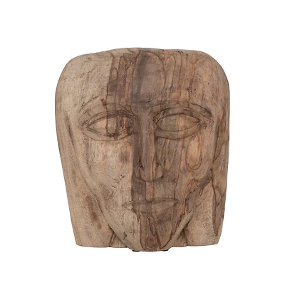Hello Honey® 10" Hand-Carved Mango Wood Face