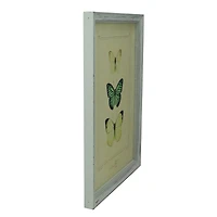 Yellow & Green Butterfly Print Wall Art