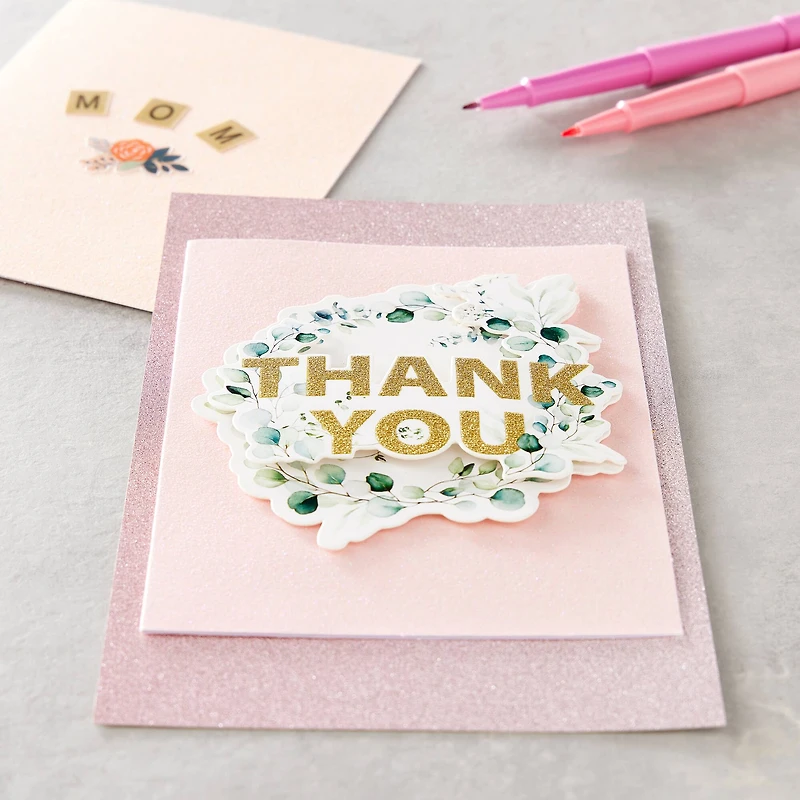 Green Wreath Thank You Sticker by Recollections™