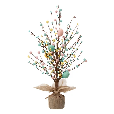 Glitzhome® 18" Easter Eggs Tabletop Tree