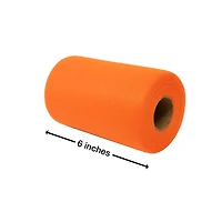 SINGER® Orange Tulle Fabric Roll, 6" x 100yd.