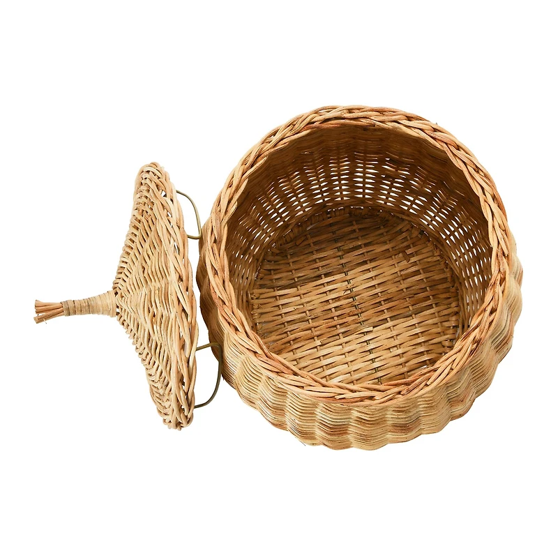 Hello Honey® Hand-Woven Wicker Baskets with Lids Set