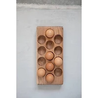 Hello Honey® 12" Acacia Wood Egg Tray